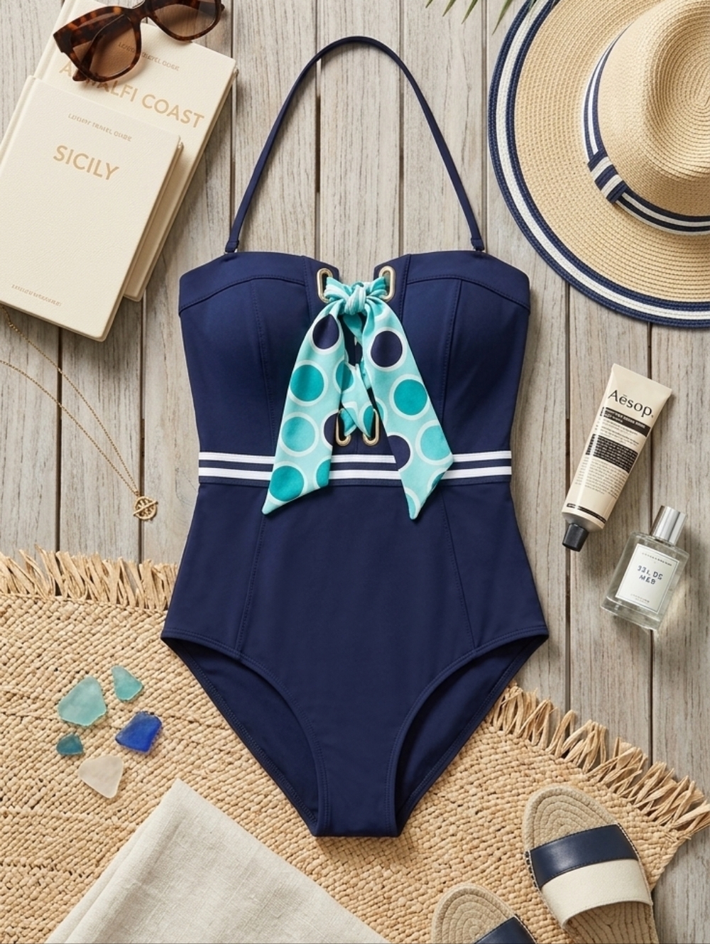 Trina Turk Women's Mid-Length One-Piece Swimsuit